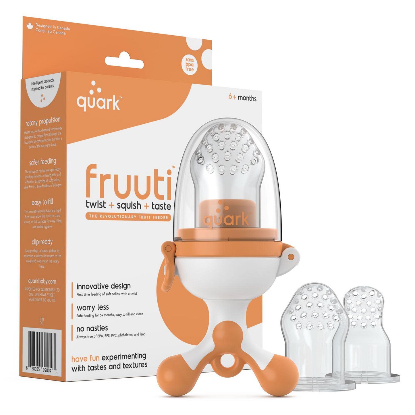 QUARK FRUUTI BABY FRUIT FEEDER PACIFIER - baby enRoute