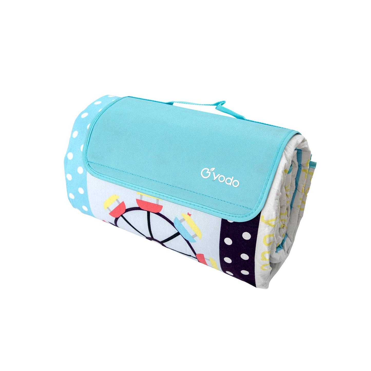 RAY STAR 79''X79'' FERRIS WHEEL PICNIC BLANKET SANDPROOF WATERPROOF LARGE MAT FOR BEACH - baby enRoute