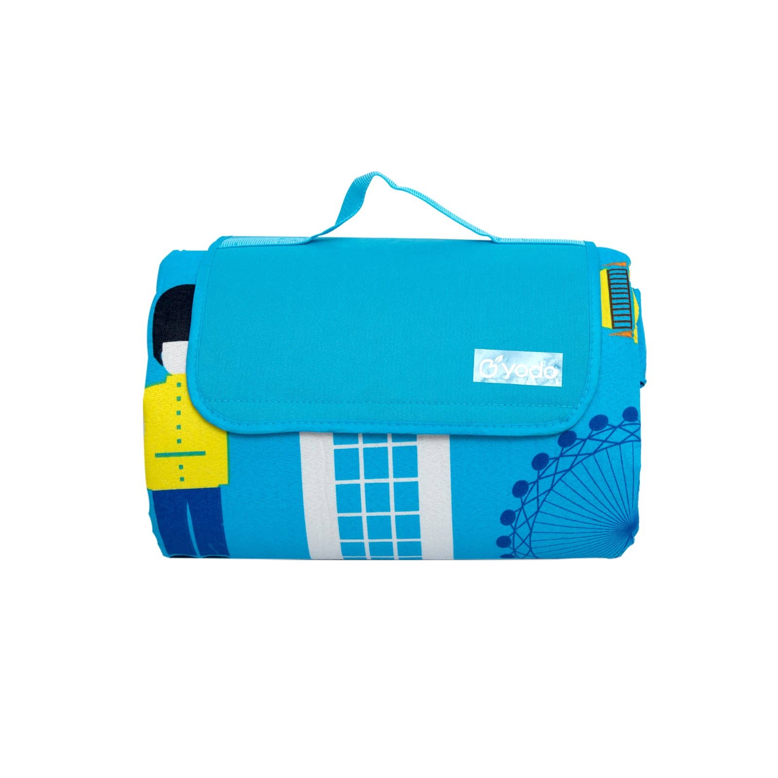 Ray Star 79''X79'' London City View Picnic Blanket Sandproof Waterproof Large Mat For Beach