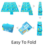 Ray Star 79''X79'' London City View Picnic Blanket Sandproof Waterproof Large Mat For Beach