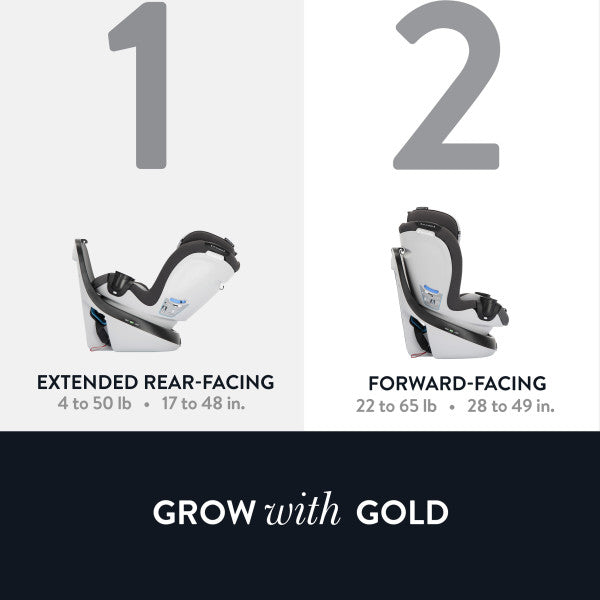 EVENFLO GOLD REVOLVE360 SLIM 2-IN-1 ROTATIONAL CAR SEAT WITH SENSORSAFE