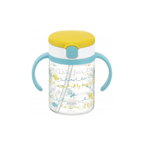 RICHELLE CLEAR STRAW BOTTLE MUG 200ML