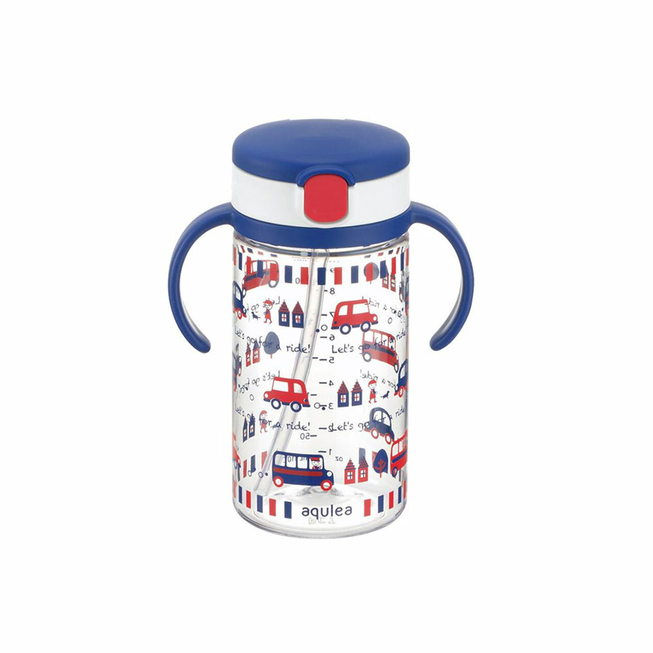 RICHELLE CLEAR STRAW BOTTLE MUG 320ML