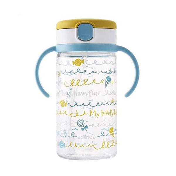 RICHELLE CLEAR STRAW BOTTLE MUG 320ML