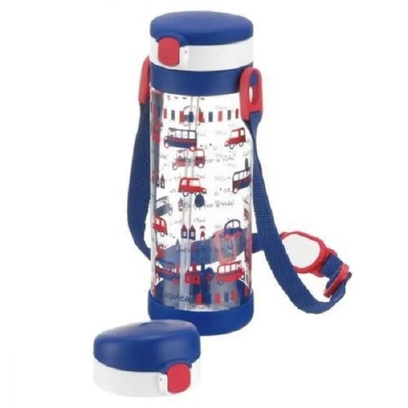 RICHELLE CLEAR STRAW BOTTLE MUG 450ML