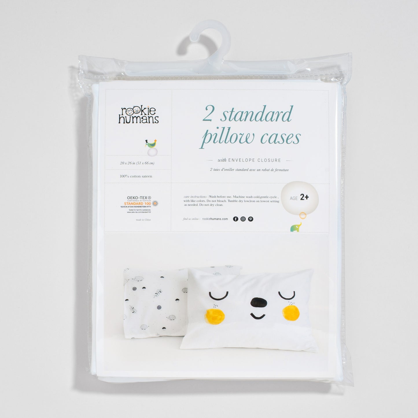 ROOKIE HUMANS 2-PACK STANDARD PILLOWCASES WOODLAND DREAMS - baby enRoute