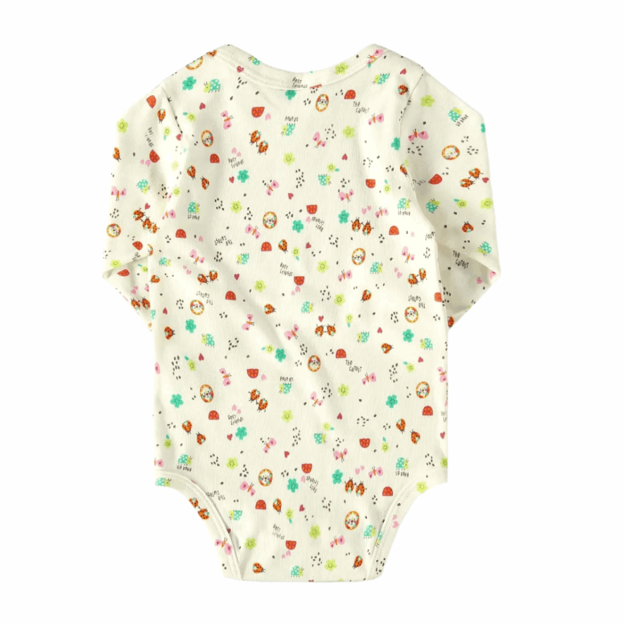 UPBABY BABY GIRL LONG SLEEVE BODYSUIT OFF WHITE