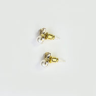 NEMIBABY EARRINGS BUNNIE PEARL - 925 STERLING SILVER PINS