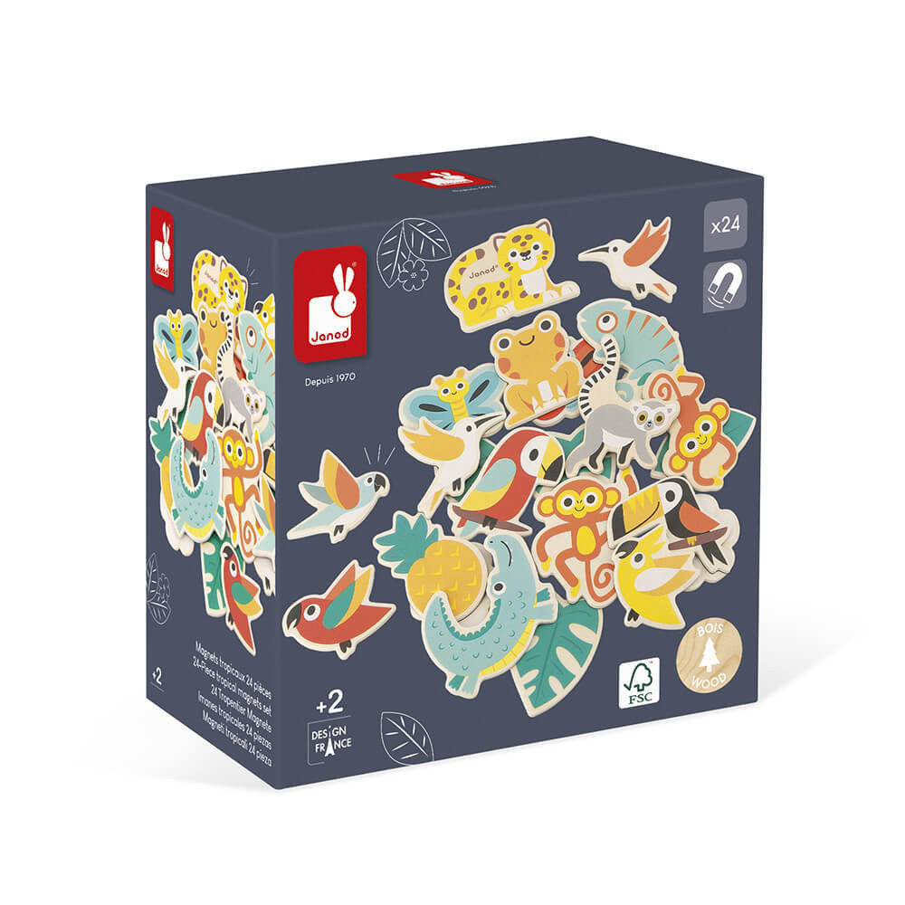 JANOD TROPIK - 24-PIECE TROPICAL MAGNETS SET