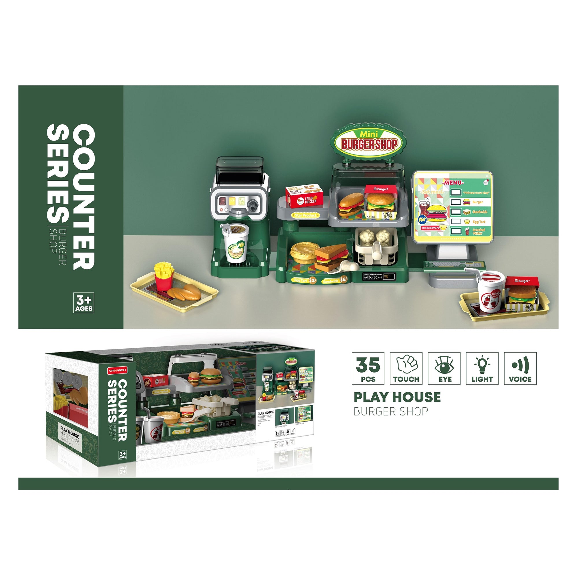 Handsome Fast Food Shop 35pcs