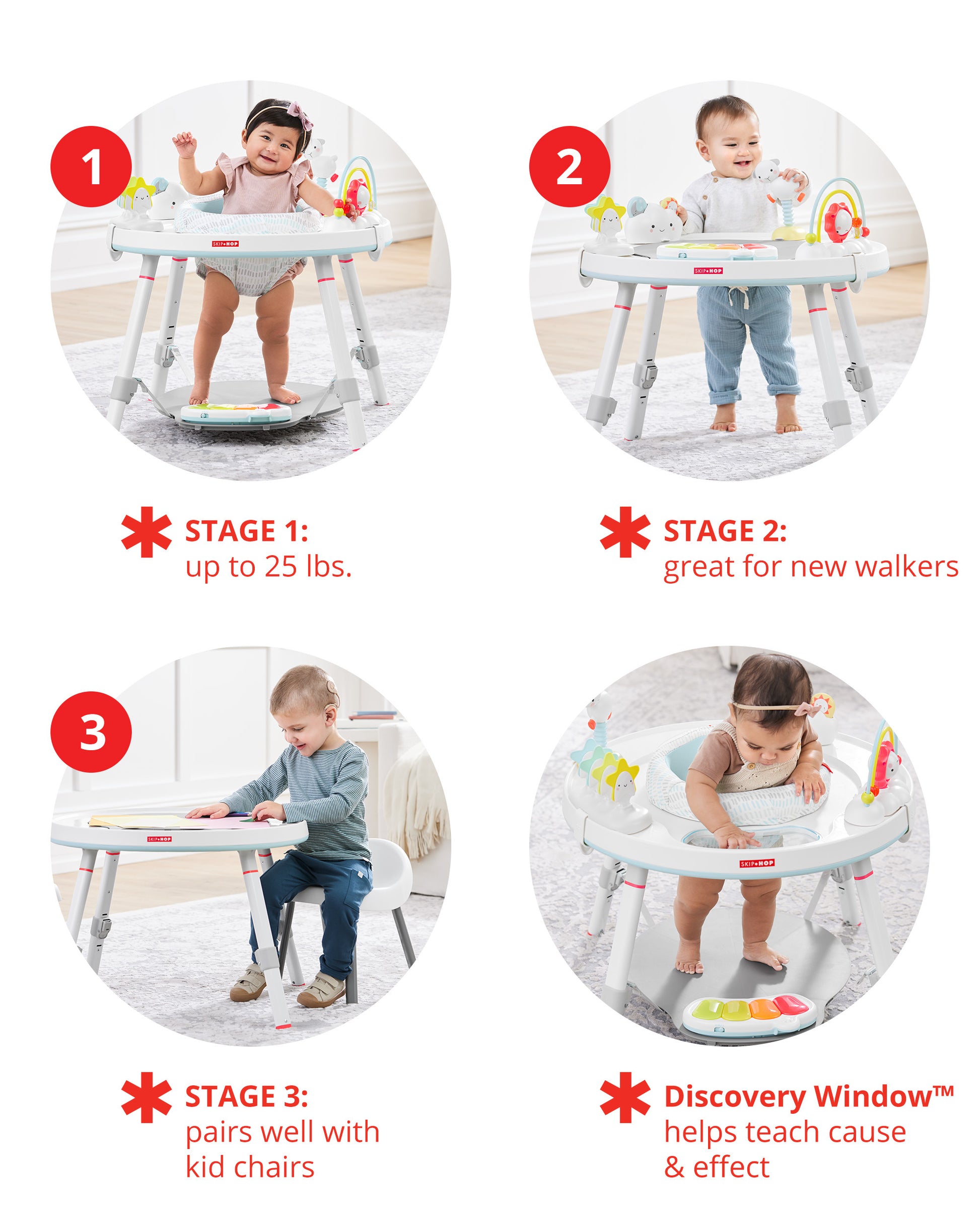 SKIP HOP SILVER LINING CLOUD BABY'S VIEW ACTIVITY CENTER