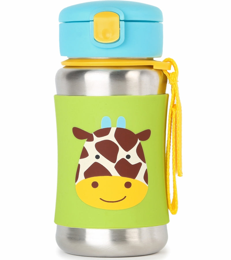 SKIP HOP ZOO STAINLESS STEEL STRAW BOTTLE