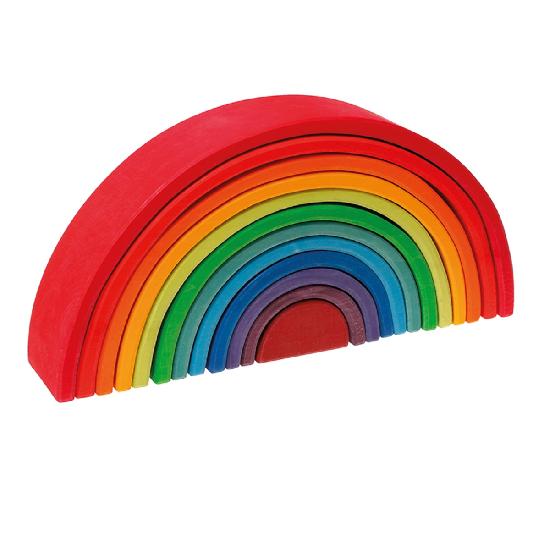 GRIMM'S BUILDING RAINBOW LARGE 12PC