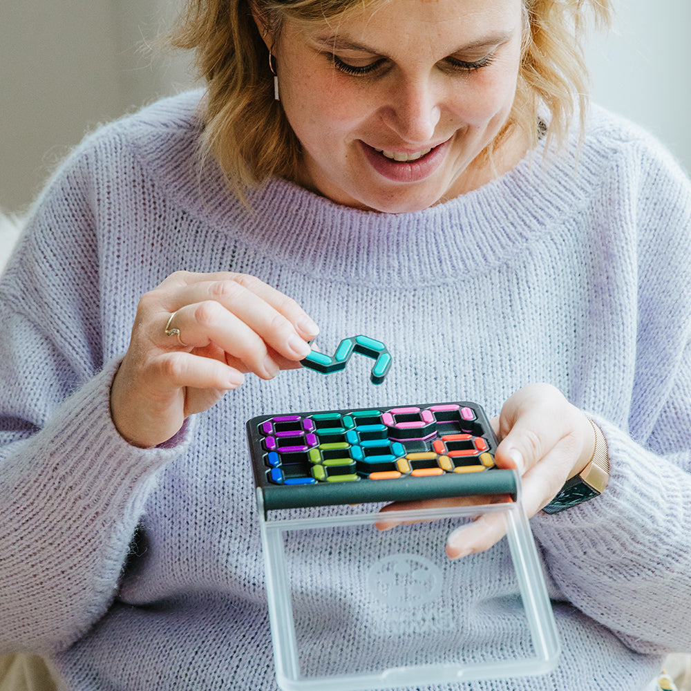 Smart Games IQ Digits puzzle with colorful tiles