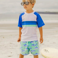 SNAPPER ROCK MINTY SHARK VOLLEY BOARD SHORT