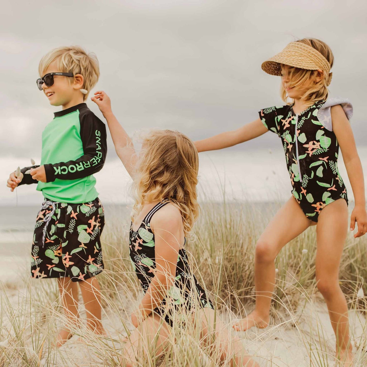 SNAPPER ROCK NEON RAINFOREST VOLLEY BOARD SHORT - baby enRoute