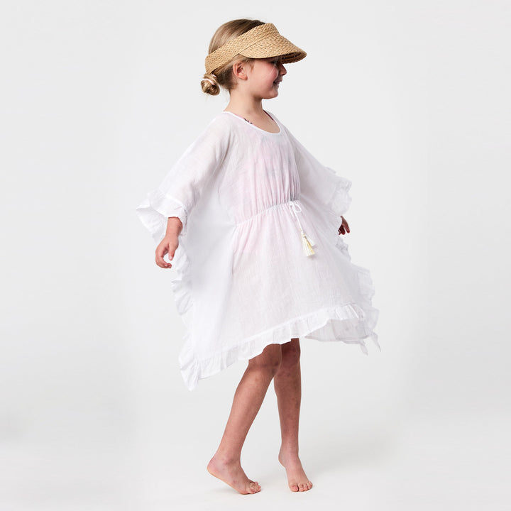 SNAPPER ROCK WHITE FRILLED COVER UP - baby enRoute