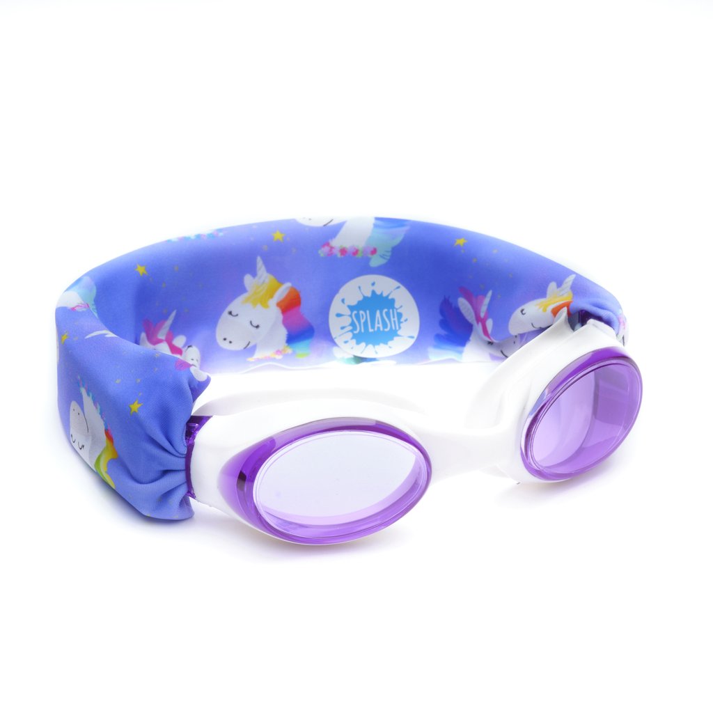 SPLASH SWIM GOGGLES RAINBOW UNICORN