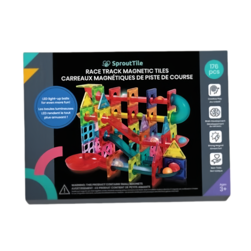 Sprout Tile Race Track Magnetic Tile 176pcs