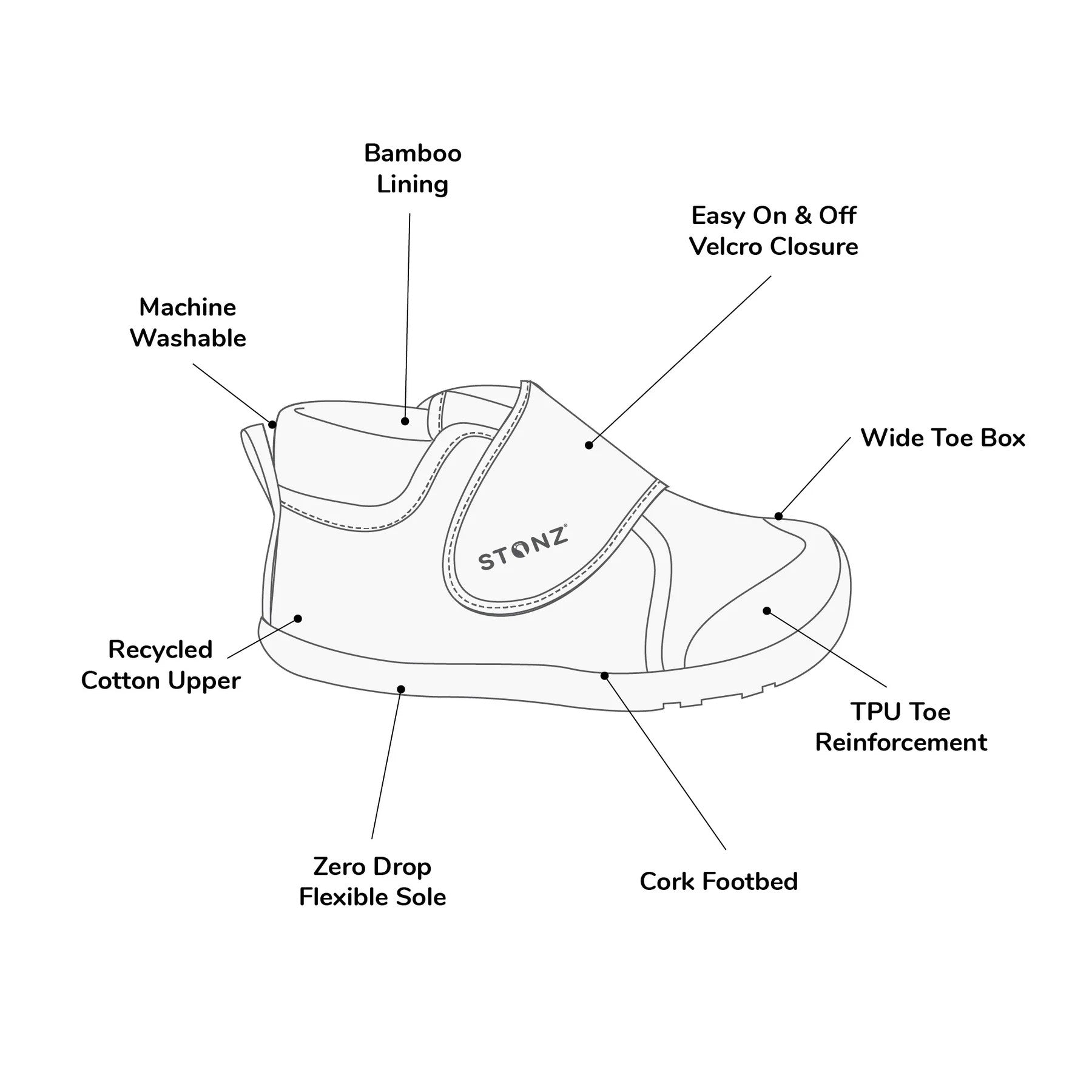 STONZ CRUISER NATURAL TODDLER OATMEAL
