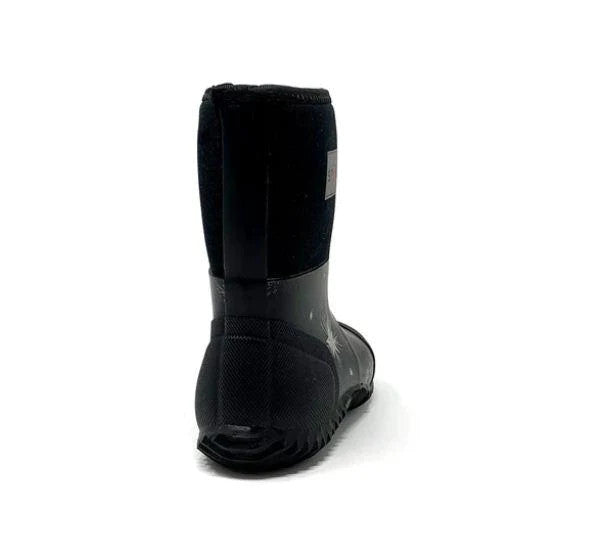 STONZ THE WEST STAR GLOW PRINT RAIN BOOTS BLACK