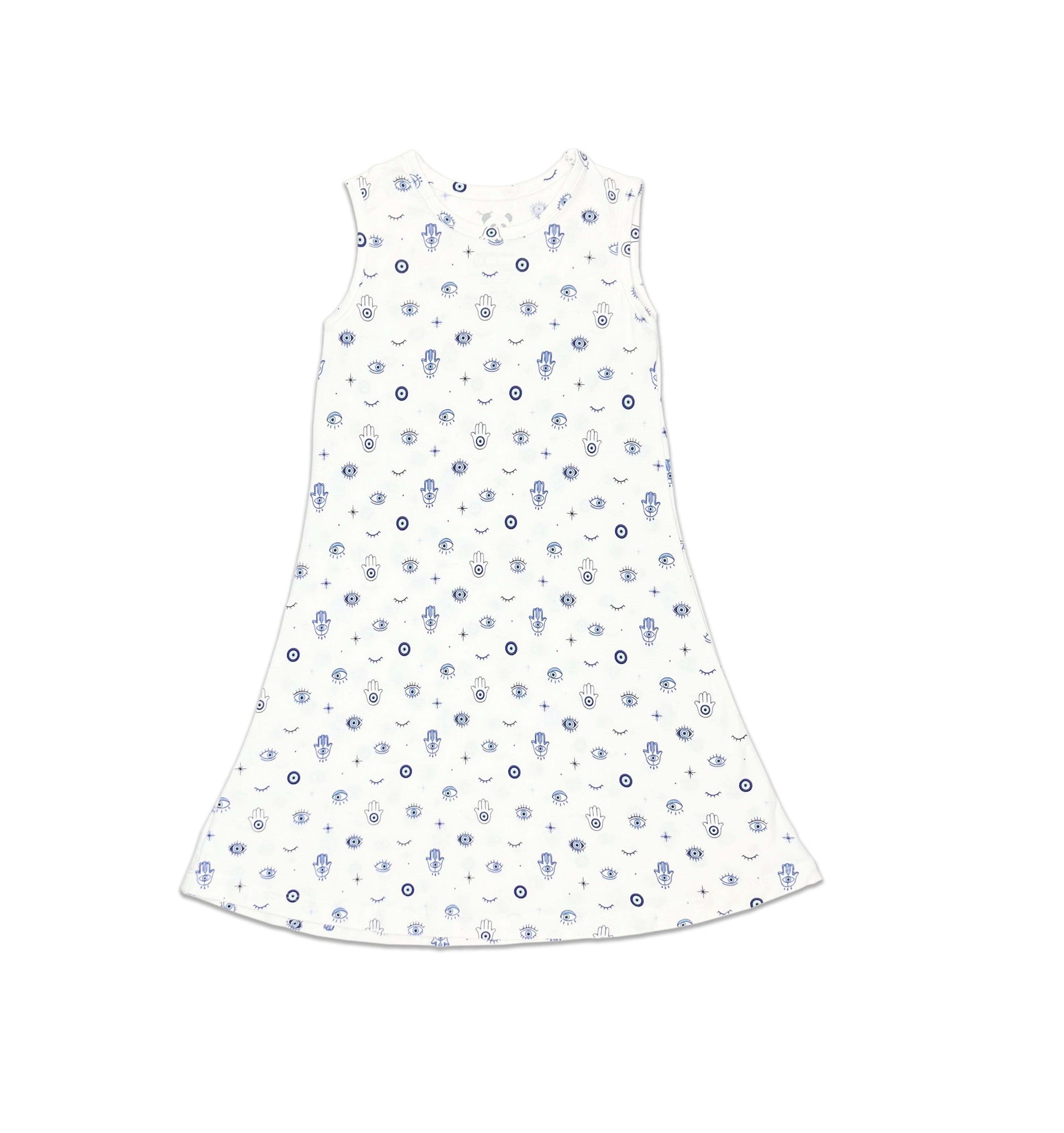 BELLABU BEAR THE EYE BAMBOO GIRLS SLEEVELESS DRESS