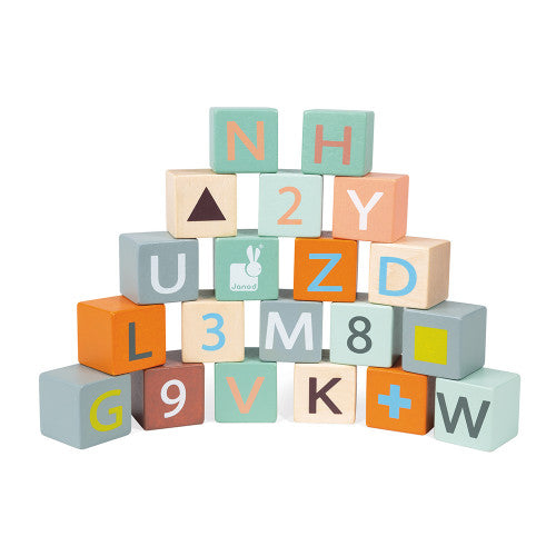 JANOD PUSH CART WITH ABC BLOCKS - baby enRoute