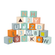 Janod Push Cart With Abc Blocks