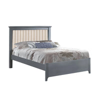 Natart Taylor 54 Inch Double Bed With Channel Tufted Headboard Panel