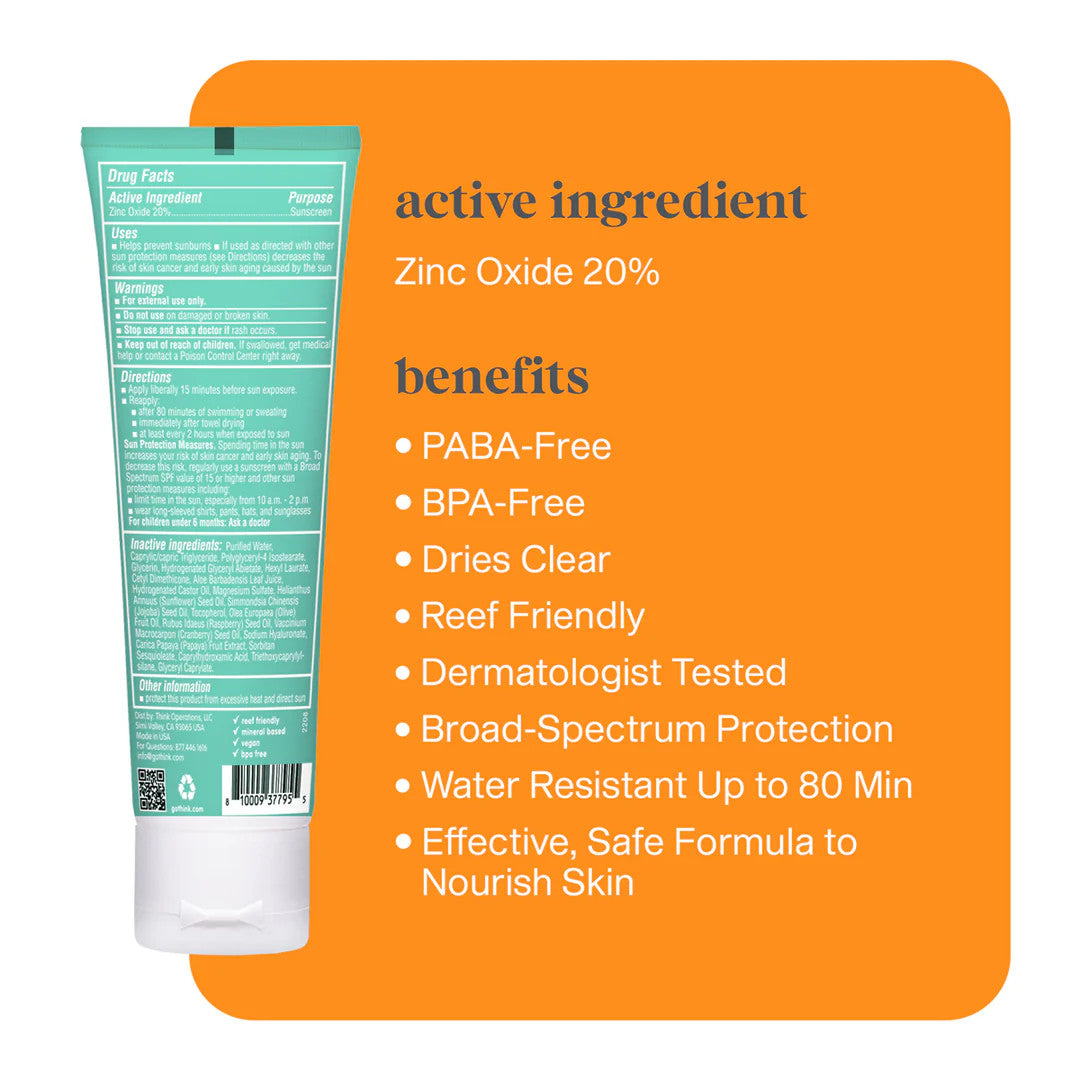 THINK KIDS CLEAR ZINC SUNSCREEN SPF30 89ML