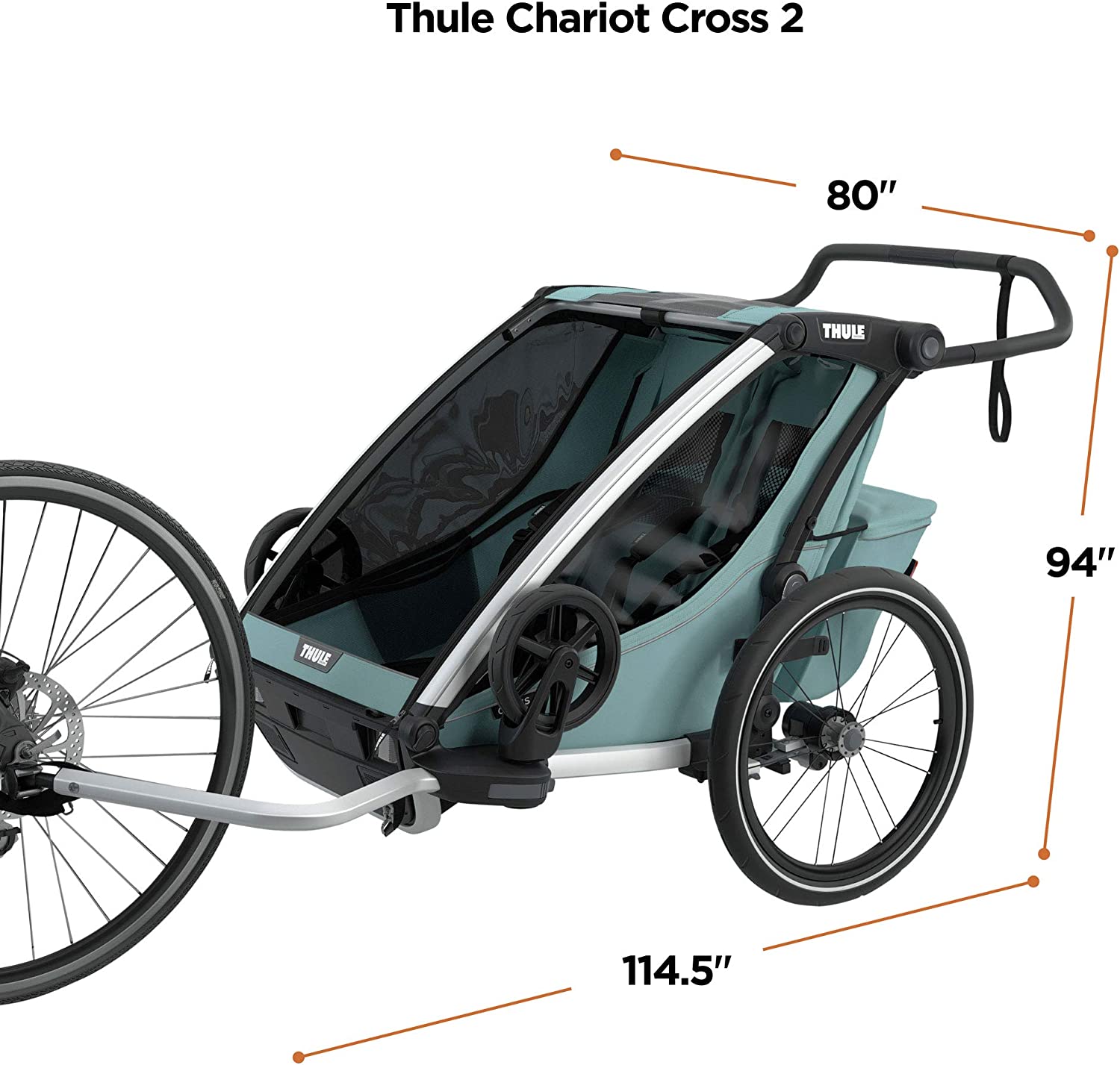 THULE CHARIOT CROSS MULTISPORT BIKE TRAILER ALASKA BLUE
