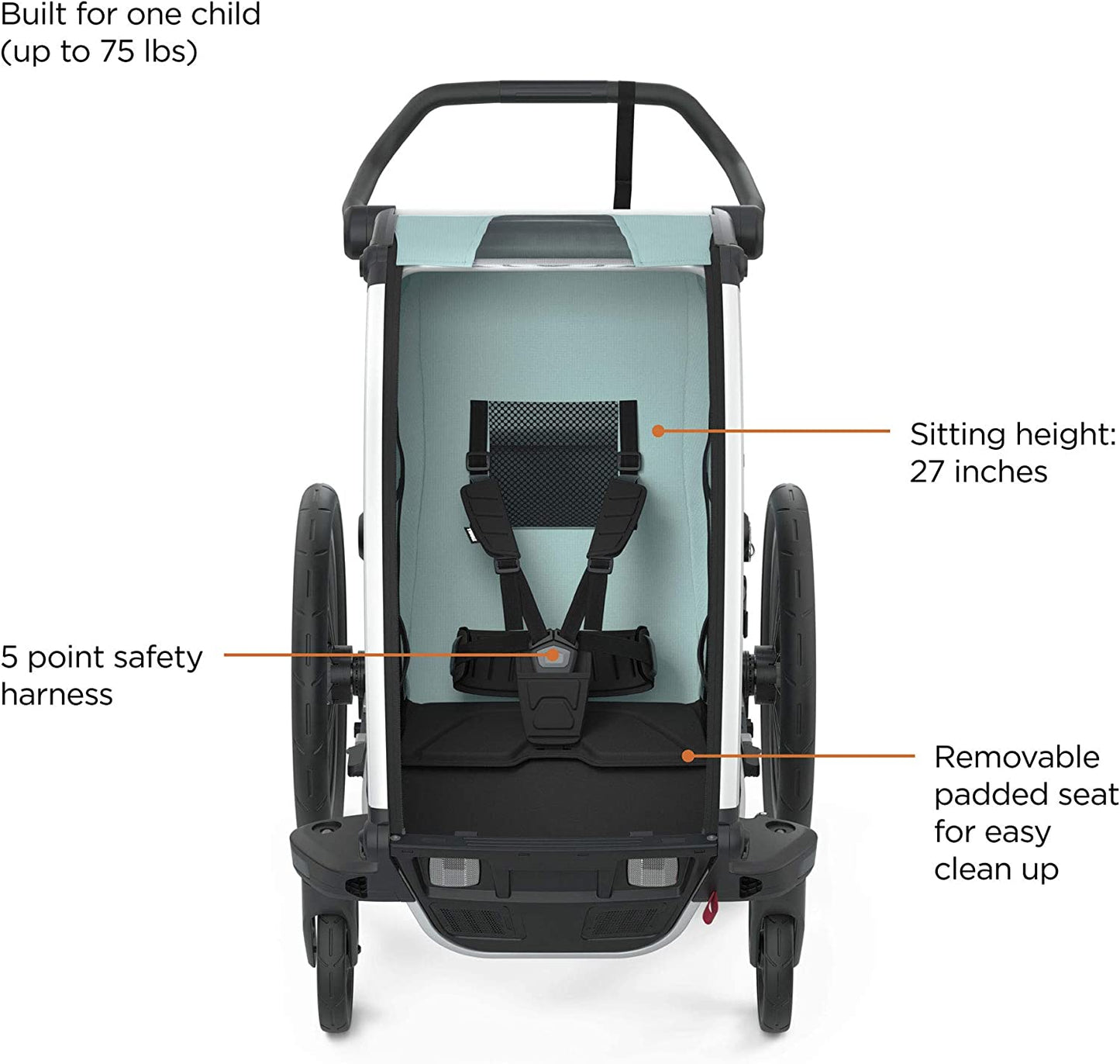 THULE CHARIOT CROSS MULTISPORT BIKE TRAILER ALASKA BLUE - baby enRoute