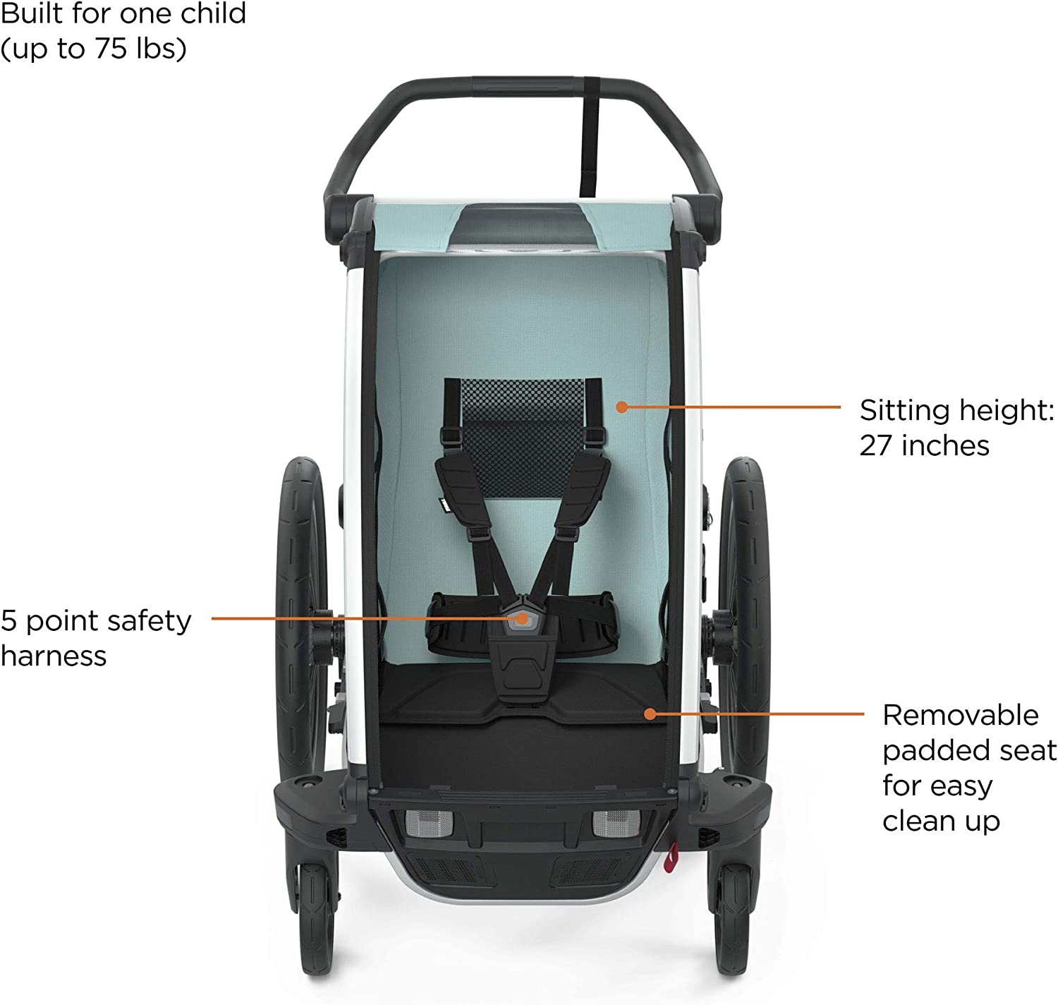 THULE CHARIOT CROSS MULTISPORT BIKE TRAILER ALASKA BLUE