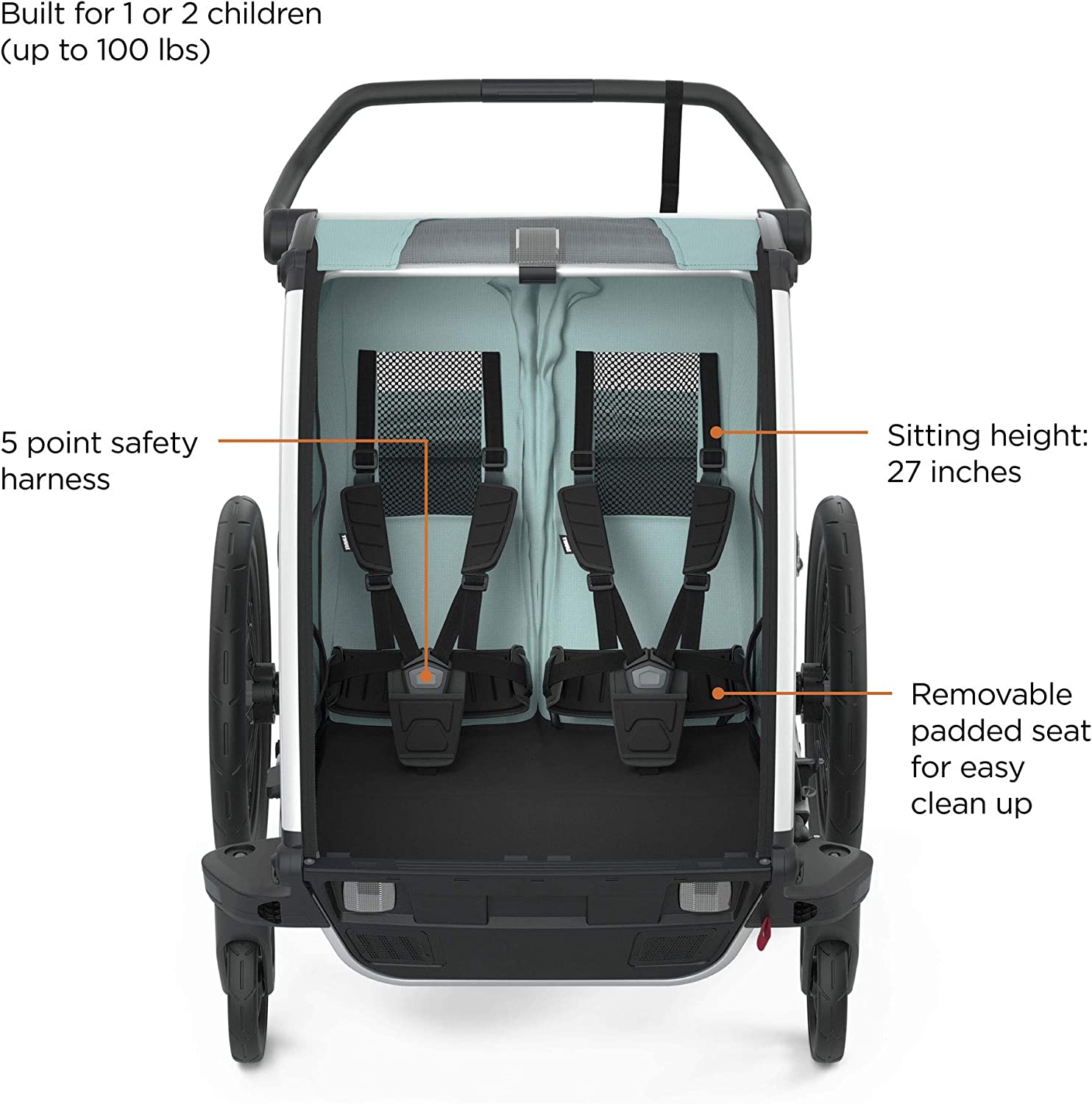 THULE CHARIOT CROSS MULTISPORT BIKE TRAILER ALASKA BLUE