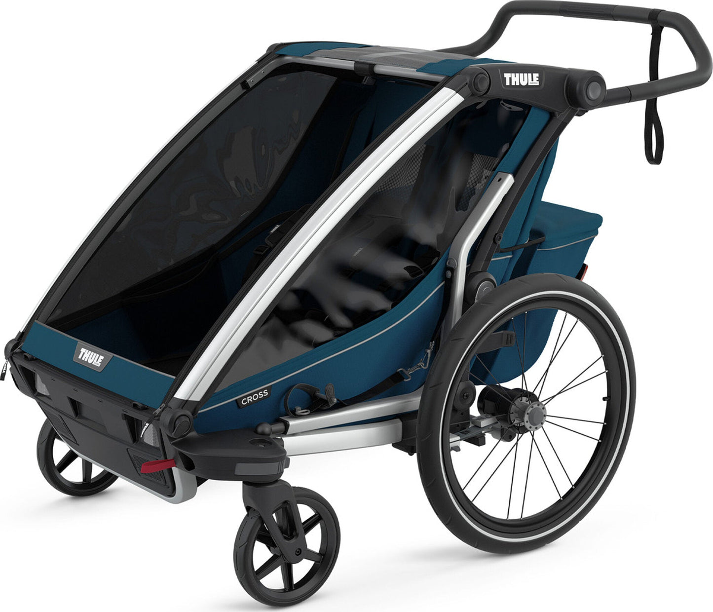 THULE CHARIOT CROSS MULTISPORT BIKE TRAILER MAJOLICA BLUE - baby enRoute
