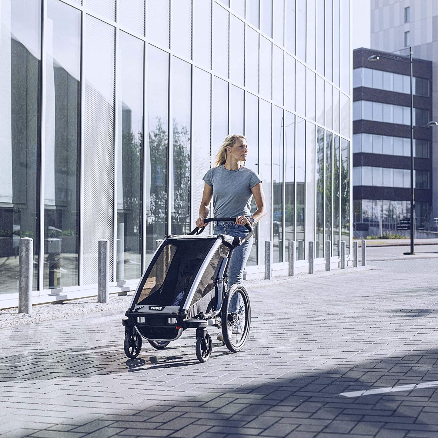 THULE CHARIOT LITE MULTISPORT BIKE TRAILER AGAVE GREEN - baby enRoute