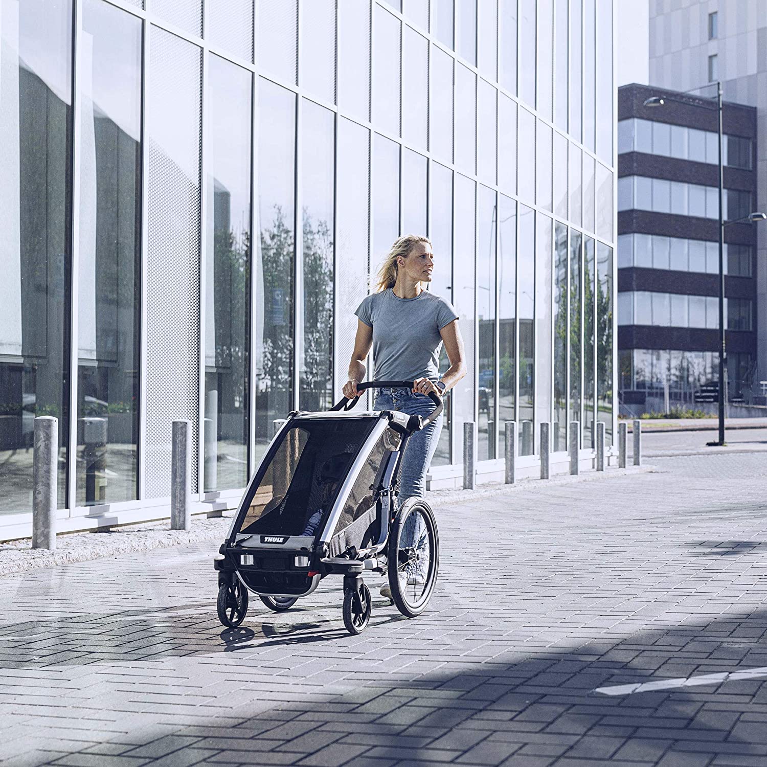 THULE CHARIOT LITE MULTISPORT BIKE TRAILER AGAVE GREEN