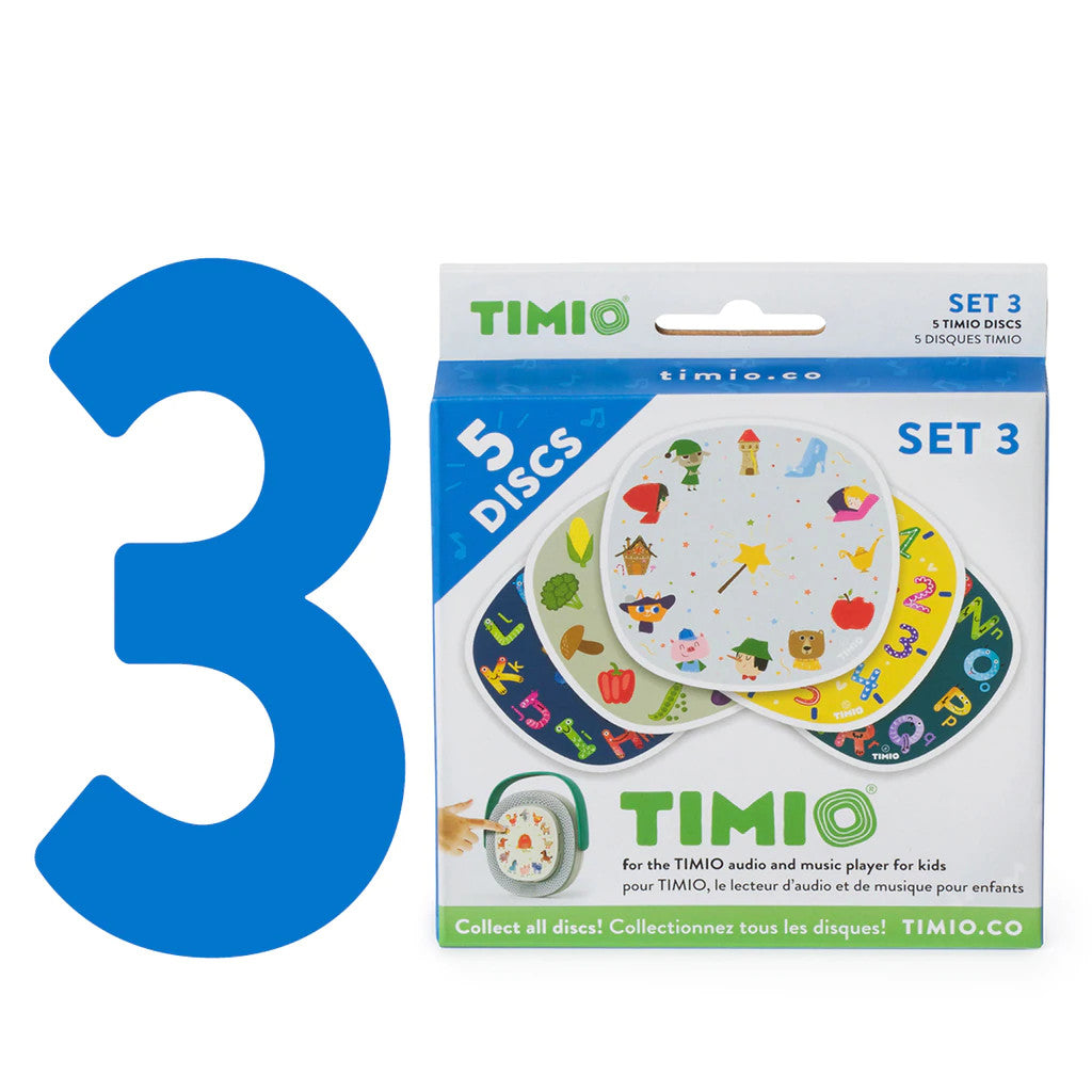 Timio disc set 3 with 5 colorful discs