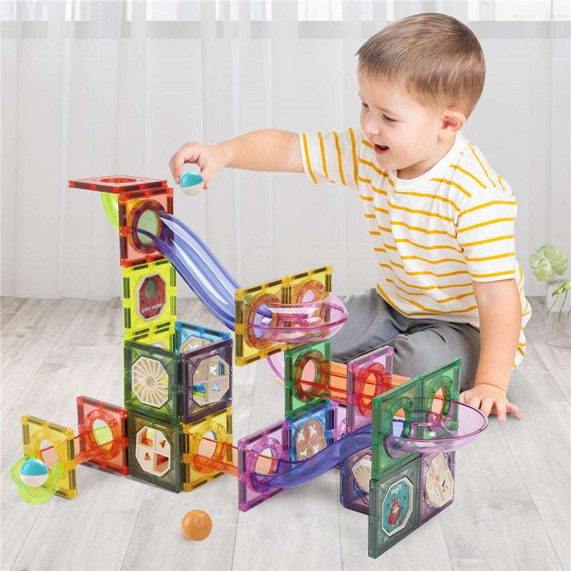 CUTE STONE MAGNETIC TILES MAGNETIC BLOCKS BUILDING TOYS 85PCS - baby enRoute