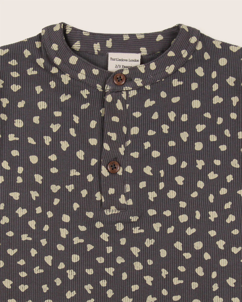 TURTLEDOVE LONDON ANIMAL PRINT SHORT SET CHARCOAL