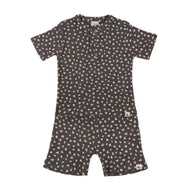 TURTLEDOVE LONDON ANIMAL PRINT SHORT SET CHARCOAL