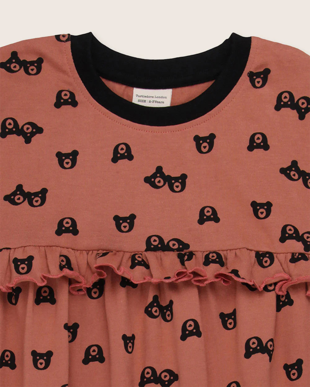 TURTLEDOVE LONDON TWO BEARS DRESS SUNSET