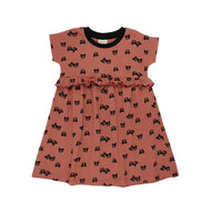 TURTLEDOVE LONDON TWO BEARS DRESS SUNSET