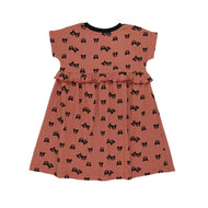 TURTLEDOVE LONDON TWO BEARS DRESS SUNSET