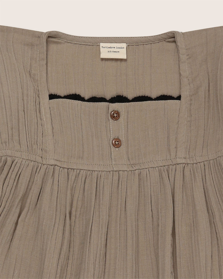 TURTLEDOVE LONDON HERB GAUZE DRESS