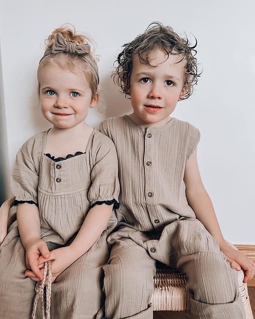 TURTLEDOVE LONDON HERB GAUZE DRESS