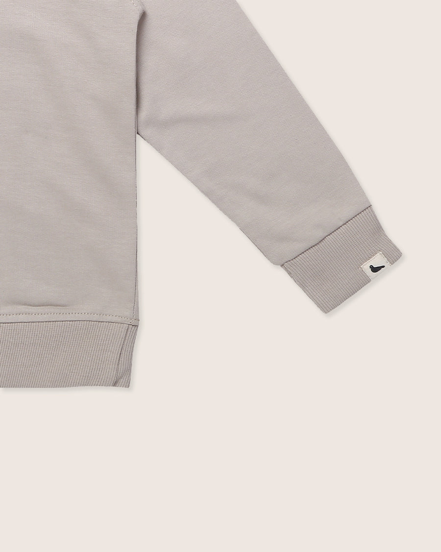 TURTLEDOVE LONDON 3D CHARACTER SWEATSHIRT - PUMICE