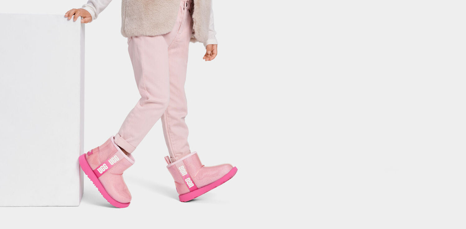 UGG KID CLASSIC CLEAR MINI II-PINK