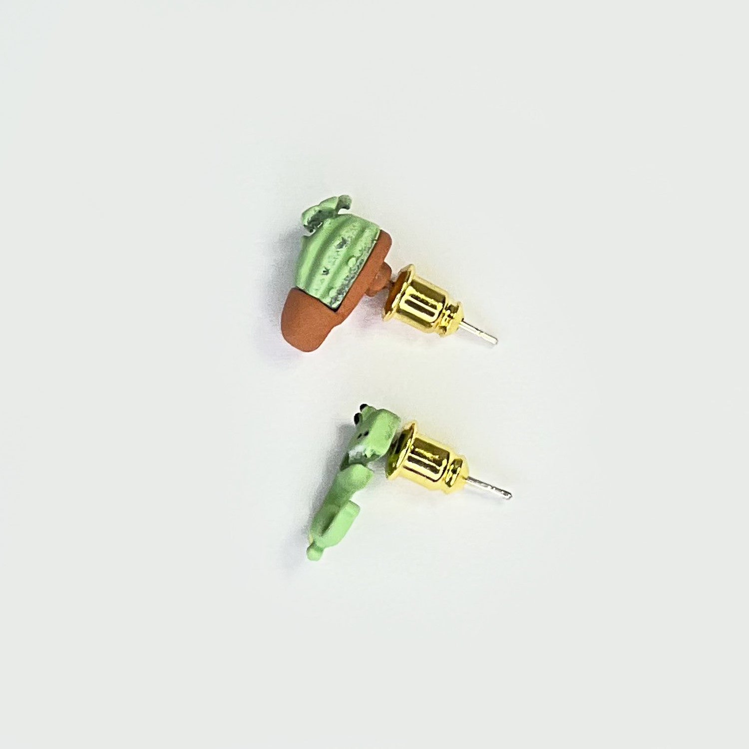 NEMIBABY EARRINGS DINO & CACTUS - 925 STERLING SILVER PINS