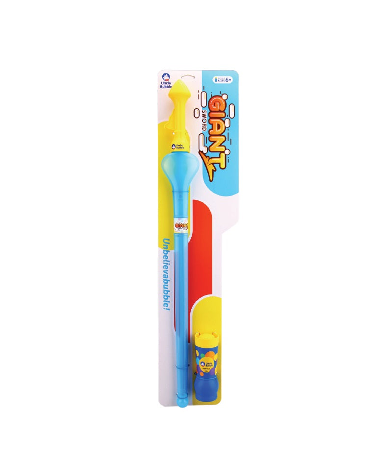 UNCLE BUBBLE GIANT SWORD (LARGE) WITH 8OZ BUBBLE SOLUTION - baby enRoute